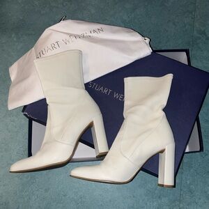 Stuart Weitzman Leather Stretch Boot